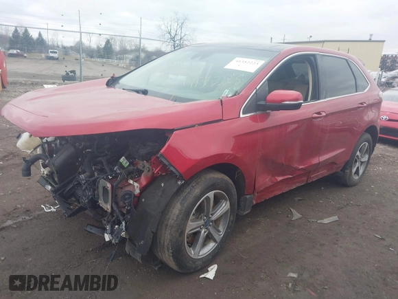 2020 Ford Edge SEL with VIN 2FMPK4J9XLBB00165, listed as a IAAI auction lot 41857380 with 8 mi miles. Bid and sale history available at carsss.com. Image 2.