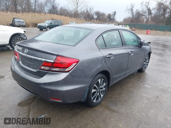 2015 Honda Civic EX with VIN 19XFB2F80FE267622, listed as a IAAI auction lot 41679465 with 140,360 mi miles. Bid and sale history available at carsss.com. Image 4.