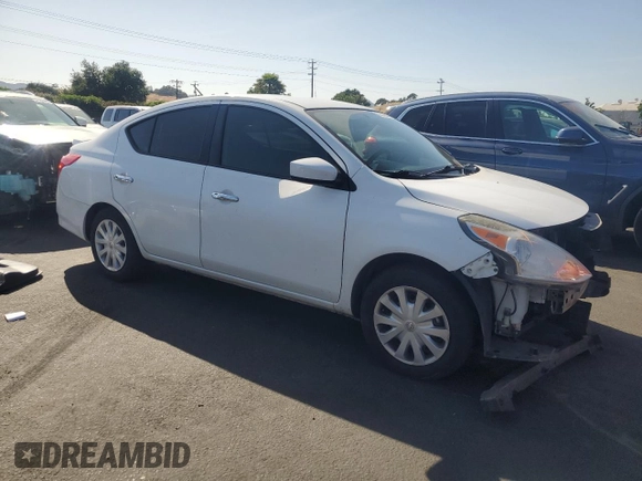 2016 Nissan Versa S with VIN 3N1CN7APXGL819486, listed as a Copart auction lot 57828525 with 179,040 mi miles and Salvage title. Bid and sale history available at DreamBid. Image 4.