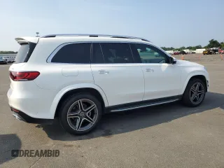 2023 Mercedes-Benz GLS 450 with VIN 4JGFF5KE7PA962374, listed as a Copart auction lot 65884414 with 35,091 mi miles and Salvage Title. Bid and sale history available at DreamBid. Image 3.