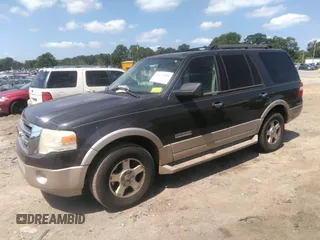 2007 Ford Expedition Eddie Bauer with VIN 1FMFU17577LA73232, listed as a IAAI auction lot 42771394 with 250,975 mi miles and . Bid and sale history available at DreamBid. Image 2.