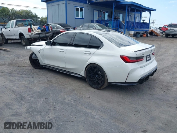 2024 BMW M3 Competition xDrive z VIN WBS43AY07RFS42807, wystawiony jako IAAI lot #41678678 z przebiegiem 3 394 mil mil oraz . Historia ofert i sprzedaży dostępna na DreamBid. Obrazek 3.