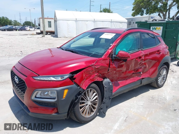 2021 Hyundai Kona SEL with VIN KM8K22AA8MU601480, listed as a IAAI auction lot 39589701 with 55,876 mi miles and . Bid and sale history available at carsss.com. Image 17.