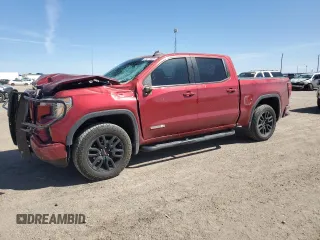 2021 GMC Sierra 1500 Elevation z VIN 3GTU9CET9MG345332, wystawiony jako Copart lot #49275025 z przebiegiem 24 001 mil mil oraz Szkoda całkowita • Salvage title. Historia ofert i sprzedaży dostępna na DreamBid. Obrazek 1.