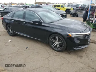 2021 Honda Accord Touring with VIN 1HGCV2F99MA010771, listed as a Copart auction lot 78258924 with 60,260 mi miles and Salvage title. Bid and sale history available at DreamBid. Image 4.