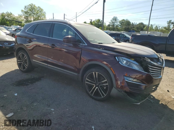 2017 Lincoln MKC Reserve with VIN 5LMTJ3DH6HUL31707, listed as a Copart auction lot 57419335 with 82,853 mi miles and Salvage title. Bid and sale history available at DreamBid. Image 4.