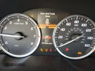 2016 Acura TLX V6 Advance with VIN 19UUB3F72GA000072, listed as a Copart auction lot 43923735 with 107,304 mi miles and Salvage Title. Bid and sale history available at carsss.com. Image 9.