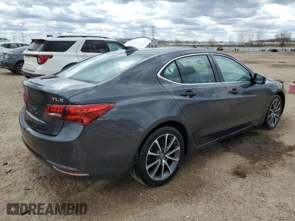 2016 Acura TLX V6 with VIN 19UUB2F38GA006594, listed as a Copart auction lot 53079665 with 133,666 mi miles and Salvage title. Bid and sale history available at DreamBid. Image 3.
