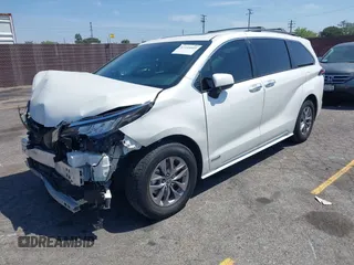 2021 Toyota Sienna XLE с VIN 5TDJRKEC8MS032240, выставлен на аукционе IAAI как лот 42335055 с пробегом 42 265 миль миль и . История ставок и продаж доступна на DreamBid. Изображение 2.