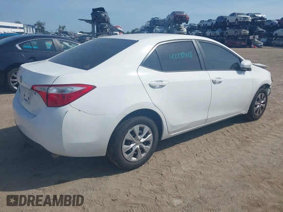 2016 Toyota Corolla L z VIN 2T1BURHE4GC638320, wystawiony jako IAAI lot #42289868 z przebiegiem 154 482 mil mil oraz . Historia ofert i sprzedaży dostępna na DreamBid. Obrazek 4.