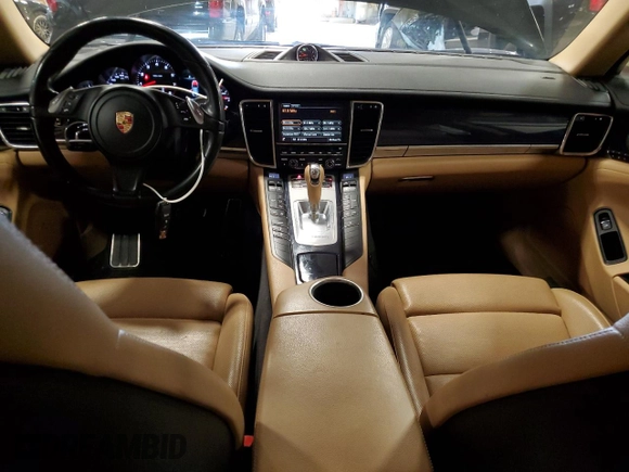 2015 Porsche Panamera 4 with VIN WP0AA2A74FL005850, listed as a Copart auction lot 52000275 with 72,641 mi miles and Clean Title. Bid and sale history available at DreamBid. Image 8.