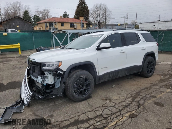 2023 GMC Acadia SLT with VIN 1GKKNULSXPZ148259, listed as a Copart auction lot 51538155 with 4,169 mi miles and Salvage Title. Bid and sale history available at DreamBid. Image 1.