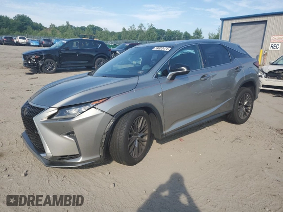 2017 Lexus RX 350 with VIN 2T2BZMCA1HC133521, listed as a Copart auction lot 59832474 with 186,327 mi miles and Salvage title. Bid and sale history available at DreamBid. Image 1.