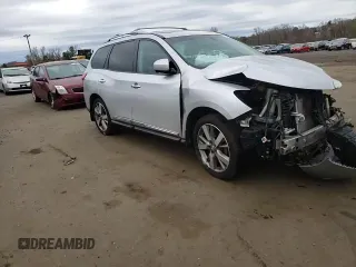 2014 Nissan Pathfinder Platinum with VIN 5N1AR2MM9EC707683, listed as a Copart auction lot 53801935 with 107,011 mi miles and Salvage Title. Bid and sale history available at carsss.com. Image 15.
