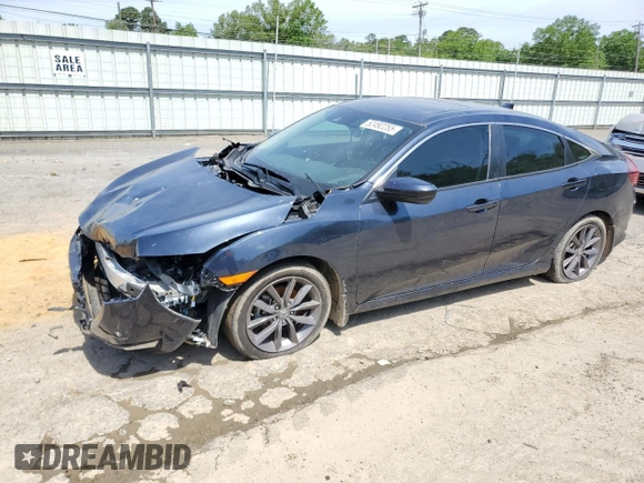 2020 Honda Civic EX-L z VIN 19XFC1F73LE017348, wystawiony jako Copart lot #52492255 z przebiegiem Nie podano mil oraz Szkoda całkowita • Salvage title. Historia ofert i sprzedaży dostępna na DreamBid. Obrazek 1.