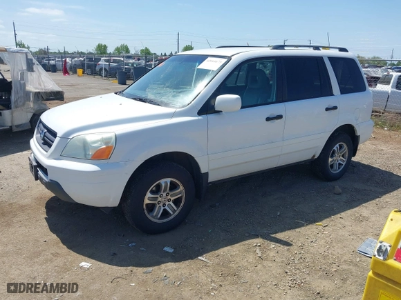 2004 Honda Pilot EX with VIN 2HKYF18514H614300, listed as a IAAI auction lot 42044675 with 251,963 mi miles. Bid and sale history available at carsss.com. Image 2.
