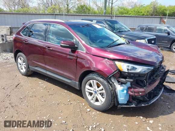 2020 Ford Edge SEL with VIN 2FMPK4J94LBA85551, listed as a IAAI auction lot 41994442 with 27,329 mi miles and . Bid and sale history available at DreamBid. Image 1.