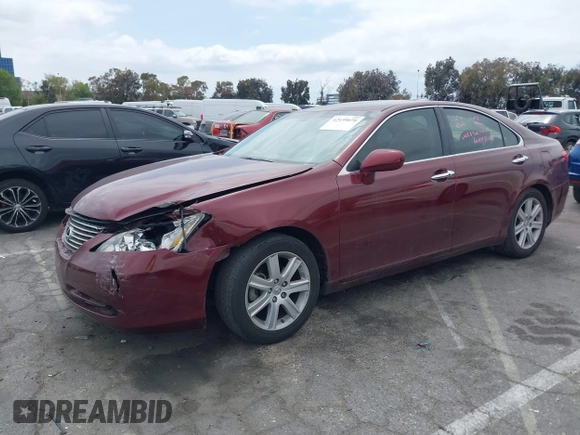 2008 Lexus ES 350 with VIN JTHBJ46G882263272, listed as a IAAI auction lot 42139070 with 144,604 mi miles. Bid and sale history available at carsss.com. Image 2.