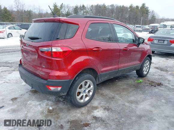 2019 Ford EcoSport SE z VIN MAJ6S3GL4KC296248, wystawiony jako IAAI lot #41630714 z przebiegiem 96 878 mil mil oraz . Historia ofert i sprzedaży dostępna na DreamBid. Obrazek 4.