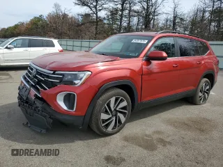 2024 Volkswagen Atlas SE z VIN 1V2KR2CA2RC529295, wystawiony jako Copart lot #54307975 z przebiegiem 14 320 mil mil oraz Szkoda całkowita • Salvage title. Historia ofert i sprzedaży dostępna na DreamBid. Obrazek 1.
