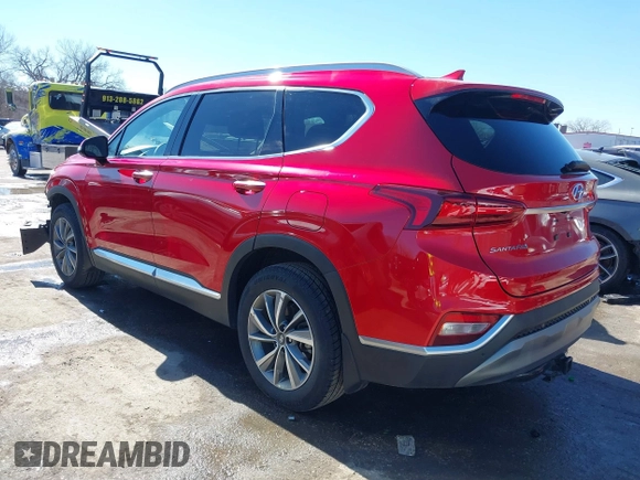 2020 Hyundai Santa Fe SEL w/SULEV with VIN 5NMS33AD3LH254602, listed as a IAAI auction lot 41629661 with 25,949 mi miles. Bid and sale history available at carsss.com. Image 3.