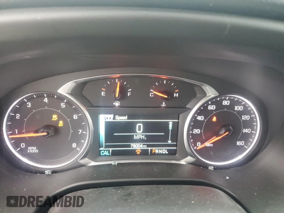 2018 GMC Acadia SLE with VIN 1GKKNLLSXJZ216805, listed as a Copart auction lot 80724664 with 75,004 mi miles and Salvage Title. Bid and sale history available at DreamBid. Image 9.