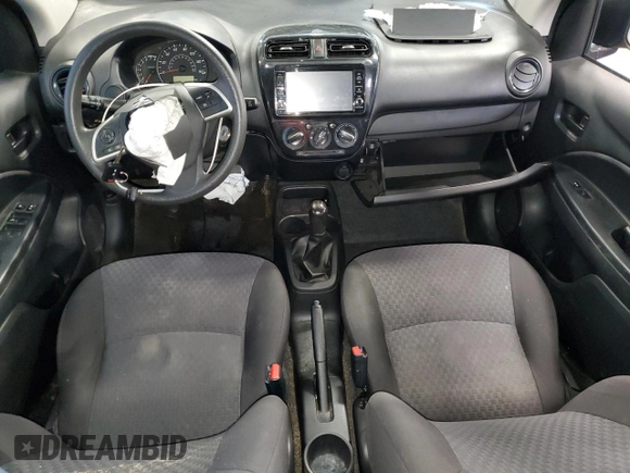 2019 Mitsubishi Mirage ES with VIN ML32A3HJ6KH011077, listed as a Copart auction lot 61005885 with 152,201 mi miles and Salvage title. Bid and sale history available at DreamBid. Image 8.