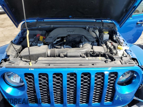 2021 Jeep Gladiator Willys с VIN 1C6HJTAG2ML611446, выставлен на аукционе Copart как лот 54394025 с пробегом 37 914 миль миль и Списание • Salvage title. История ставок и продаж доступна на DreamBid. Изображение 12.