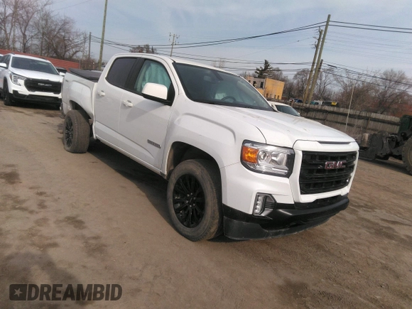 2022 GMC Canyon 4WD Elevation z VIN 1GTG6CEN8N1169512, wystawiony jako IAAI lot #42015869 z przebiegiem 60 159 mil mil oraz . Historia ofert i sprzedaży dostępna na DreamBid. Obrazek 1.