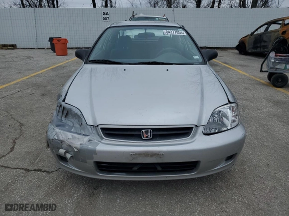 1999 Honda Civic DX with VIN 2HGEJ6446XH100761, listed as a Copart auction lot 84277854 with 82,619 mi miles and Clean Title. Bid and sale history available at carsss.com. Image 5.
