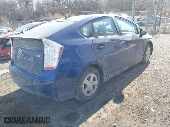 2010 Toyota Prius II with VIN JTDKN3DU9A0108207, listed as a IAAI auction lot 41448316 with 184,687 mi miles. Bid and sale history available at carsss.com. Image 4.