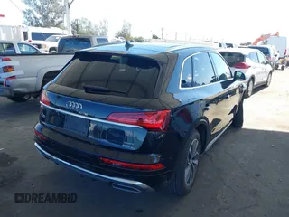 2023 Audi Q5 S line Premium with VIN WA1GAAFY6P2096739, listed as a IAAI auction lot 41699347 with 38,588 mi miles. Bid and sale history available at carsss.com. Image 4.