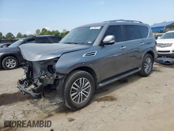 2023 Nissan Armada SL with VIN JN8AY2BA3P9400045, listed as a Copart auction lot 64708373 with 13,826 mi miles. Bid and sale history available at carsss.com. Image 1.