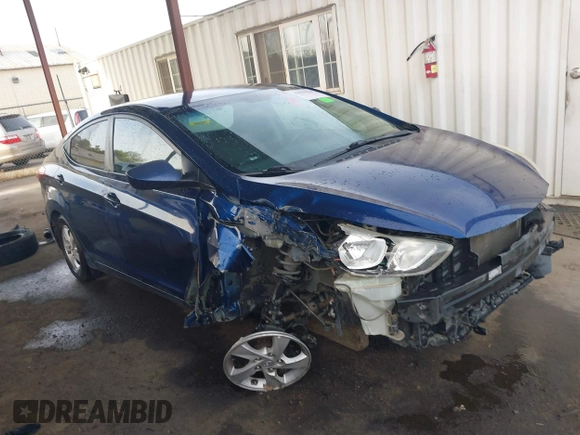 2015 Hyundai Elantra SE with VIN 5NPDH4AE7FH645154, listed as a IAAI auction lot 41830124 with 127,190 mi miles and . Bid and sale history available at DreamBid. Image 1.