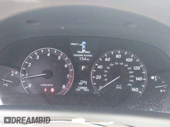 2008 Lexus LS 460 z VIN JTHBL46F985052775, wystawiony jako IAAI lot #42288309 z przebiegiem 159 808 mil mil oraz . Historia ofert i sprzedaży dostępna na DreamBid. Obrazek 7.