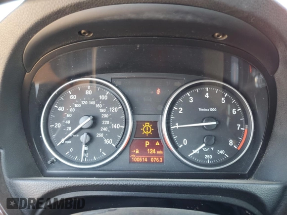 2012 BMW 3 Series 328i with VIN WBADW3C53CE823227, listed as a Copart auction lot 62693515 with 100,514 mi miles and Salvage title. Bid and sale history available at DreamBid. Image 9.