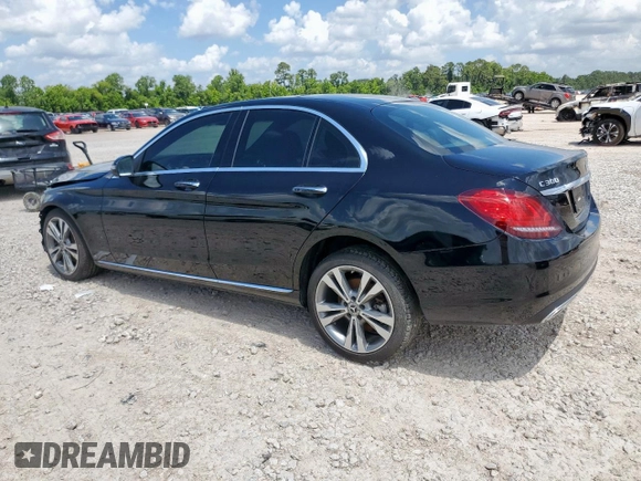 2021 Mercedes-Benz C 300 with VIN W1KWF8EB5MR643470, listed as a Copart auction lot 62184825 with 45,051 mi miles and Salvage title. Bid and sale history available at DreamBid. Image 2.
