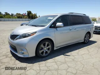 2015 Toyota Sienna SE with VIN 5TDXK3DC4FS632505, listed as a Copart auction lot 63234885 with 86,847 mi miles and Clean title. Bid and sale history available at DreamBid. Image 1.