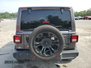 2018 Jeep Wrangler Unlimited Sahara z VIN 1C4HJXENXJW325069, wystawiony jako Copart lot #57405885 z przebiegiem 74 052 mil mil oraz Czysty tytuł • Clean title. Historia ofert i sprzedaży dostępna na DreamBid. Obrazek 6.
