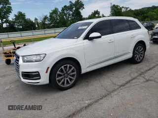 2018 Audi Q7 Premium Plus z VIN WA1LAAF7XJD021012, wystawiony jako Copart lot #58033145 z przebiegiem 142 604 mil mil oraz Szkoda całkowita • Salvage title. Historia ofert i sprzedaży dostępna na DreamBid. Obrazek 1.