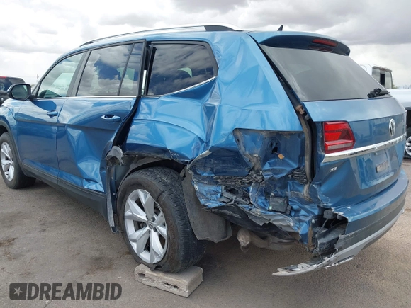 2019 Volkswagen Atlas SE with VIN 1V2WR2CA4KC577548, listed as a IAAI auction lot 41964877 with 74,361 mi miles and . Bid and sale history available at DreamBid. Image 6.