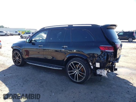 2021 Mercedes-Benz GLS 580 with VIN 4JGFF8GE1MA386688, listed as a Copart auction lot 40068664 with 26,455 mi miles and . Bid and sale history available at DreamBid. Image 2.