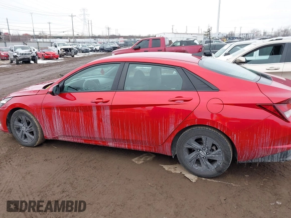 2021 Hyundai Elantra SEL with VIN 5NPLM4AG3MH021194, listed as a IAAI auction lot 41635580 with 102,891 mi miles. Bid and sale history available at carsss.com. Image 15.