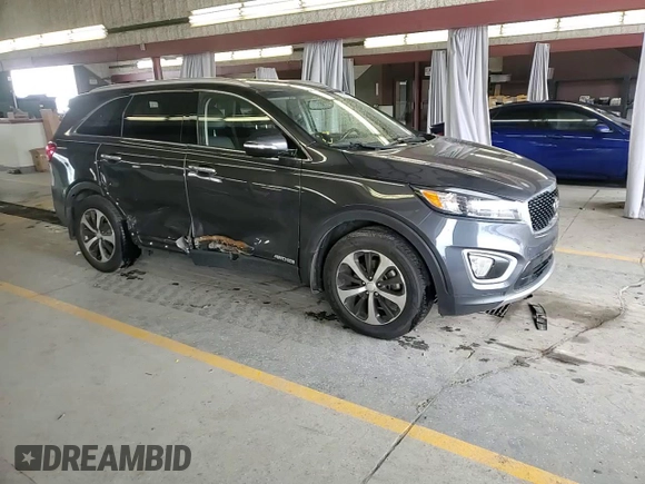 2018 Kia Sorento EX with VIN 5XYPHDA58JG423218, listed as a Copart auction lot 59315515 with 63,687 mi miles and Salvage title. Bid and sale history available at DreamBid. Image 14.