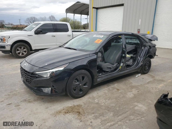 2021 Hyundai Elantra SEL with VIN 5NPLS4AG5MH037774, listed as a Copart auction lot 49664425 with 52,952 mi miles and Salvage Title. Bid and sale history available at carsss.com. Image 1.