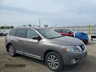 2013 Nissan Pathfinder Platinum with VIN 5N1AR2MM9DC625435, listed as a Copart auction lot 59798145 with 131,209 mi miles and Salvage title. Bid and sale history available at DreamBid. Image 4.