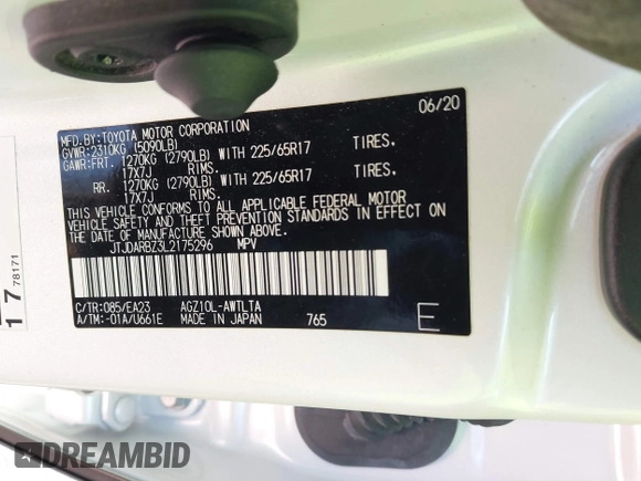 2020 Lexus NX 300 с VIN JTJDARBZ3L2175296, выставлен на аукционе IAAI как лот 41872438 с пробегом 44 737 миль миль и . История ставок и продаж доступна на DreamBid. Изображение 9.