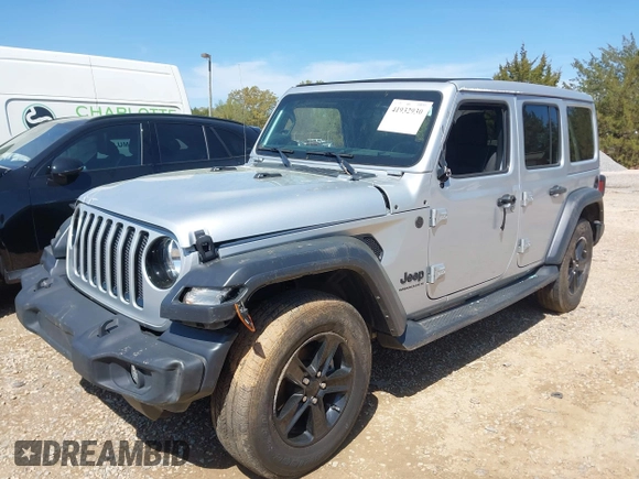 2023 Jeep Wrangler Sport with VIN 1C4HJXDG0PW582947, listed as a IAAI auction lot 41932930 with 19,670 mi miles and . Bid and sale history available at DreamBid. Image 17.