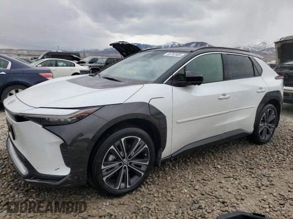 2023 Toyota bZ4X XLE with VIN JTMABACA9PA023807, listed as a Copart auction lot 48792805 with 10,397 mi miles and Salvage title. Bid and sale history available at DreamBid. Image 1.