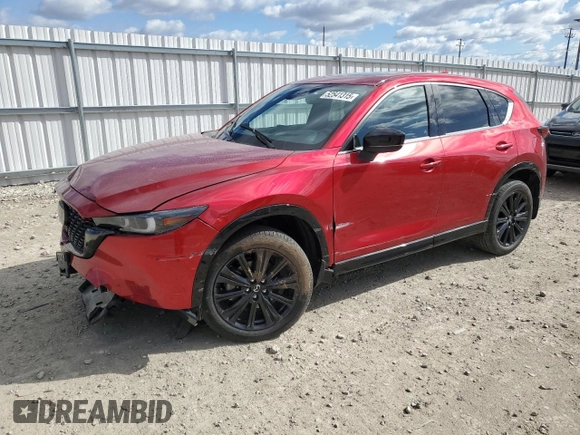 2022 Mazda CX-5 2.5 Turbo with VIN JM3KFBAY4N0547987, listed as a Copart auction lot 52541315 with 9,652 mi miles and Salvage Title. Bid and sale history available at carsss.com. Image 1.